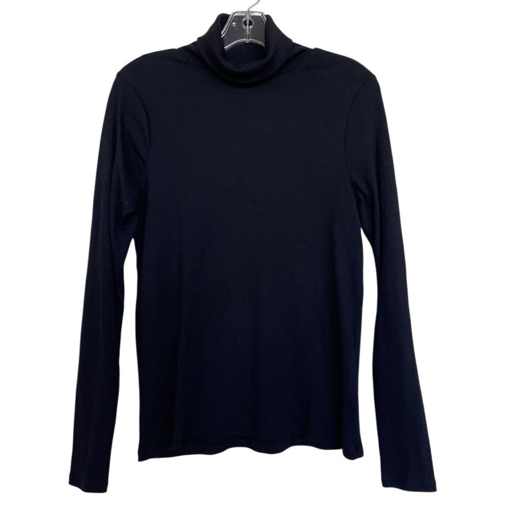 BP Turtleneck Womens Size XL Black Ribbed Stretch Long‎ Sleeve Ladies